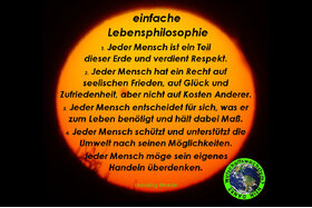 Bild der Petition: Einfache Lebensregeln helfen uns allen.