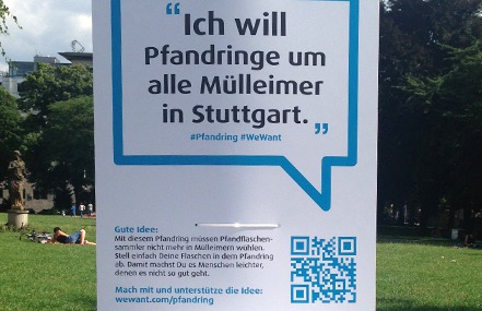 Photo de la pétition :Einführung Pfandring in Stuttgart 