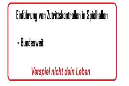 Bild der Petition: Einführung von Zutrittskontrollen in Spielhallen - Deutschlandweit