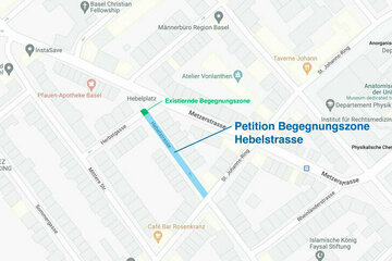 A petíció képe Einrichten einer Begegnungszone (Tempo 20) in der Hebelstrasse