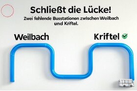 Bild der Petition: Einrichtung einer Busverbindung zwischen Kriftel und Weilbach – Lückenschluss im ÖPNV