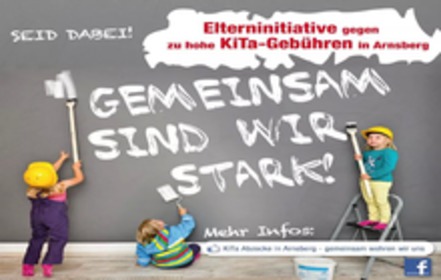 Petīcijas attēls:Elterninitiative gegen zu hohe KiTa - Gebühren in Arnsberg!