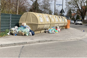 Bild der Petition: Entfernung der Recyclingstation am Pasinger Heuweg 58