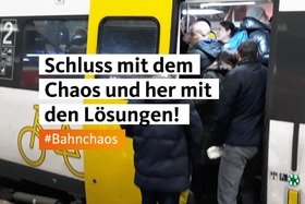 Kép a petícióról:Entschädigung für Bahnfahrer auf der Frankenbahn