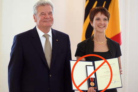 Bild der Petition: Entziehung des Bundesverdienstkreuzes bei Dr. Frauke Petry, MdL prüfen lassen