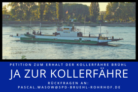 Изображение петиции:Erhalt der Kollerfähre Brühl