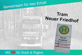 Bild der Petition: Erhalt der Tram-Linie bis Rostock Neuer Friedhof
