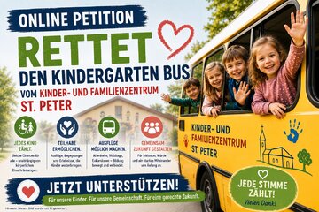 Imaginea petiției Erhalt des Kindergartenbusses des kath. Kinder- und Familienzentrums St. Peter (Bürstadt)