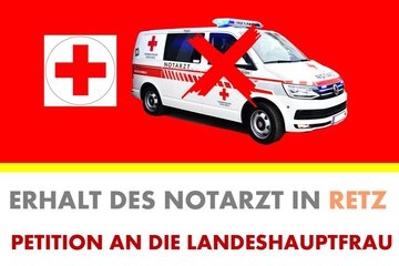 Image of the petition Erhalt des Notarzt am Standorts in Retz