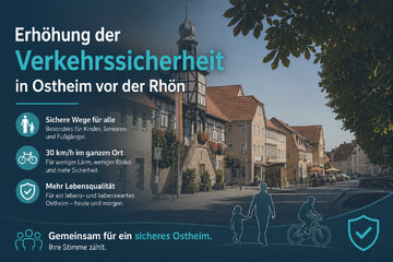 Bild der Petition Erhöhung der Verkehrssicherheit in Ostheim vor der Rhön