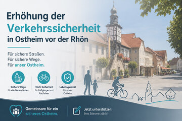 Bild der Petition Erhöhung der Verkehrssicherheit in Ostheim vor der Rhön