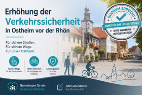 Bild der Petition: Erhöhung der Verkehrssicherheit in Ostheim vor der Rhön