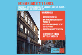 Bilde av begjæringen: Erinnerung statt Abriss: Geschichte jüdischen Lebens in Salzwedel sichtbar machen. Burgstr59 erhalten!