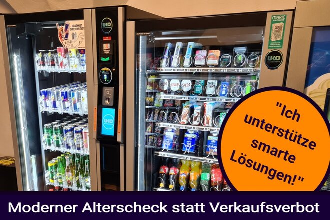 Image of the petition Erlaubnis des Verkaufs alkoholischer Getränke über Automaten mit sicherer Altersverifikation