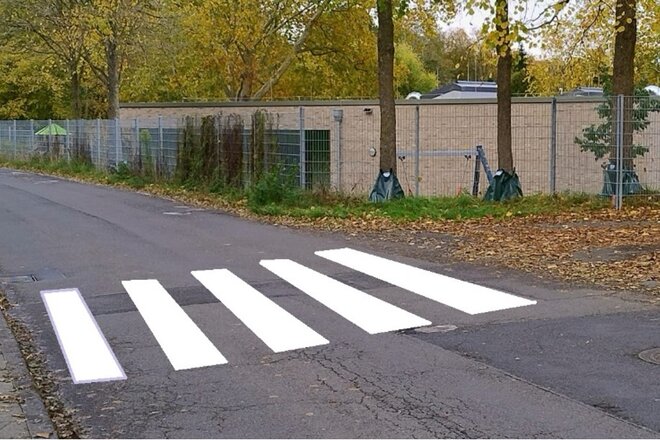 Image of the petition Errichtung einer Gehwegüberquerung an der Hürther Straße in Hürth Kendenich
