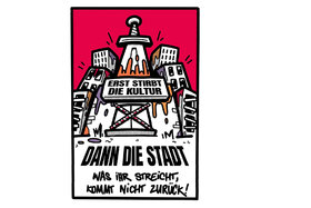 Bild der Petition: Erst stirbt die Kultur, dann die Stadt. Stoppt die Kürzungen bei der freien Kulturszene Essen