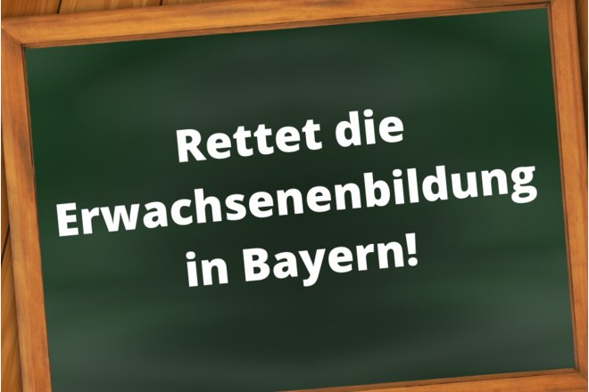 Изображение петиции Erwachsenenbildung in Bayern vor dem aus? Keine Antworten und keine Hilfe aus dem Kultusministerium