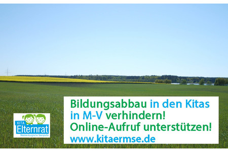 Foto della petizione:Es eilt! - Bildungsabbau in den Kitas in M-V verhindern!