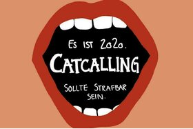 Poza petiției:Es ist 2020. Catcalling sollte strafbar sein.
