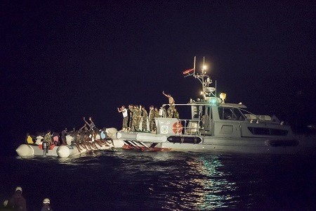 Foto e peticionit:End EU-financed violence against refugees and migrants by the Libyan Coastguard!