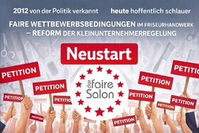 Bild der Petition: Faire Wettbewerbsbedingungen im Friseurhandwerk – Reform der Kleinunternehmerregelung