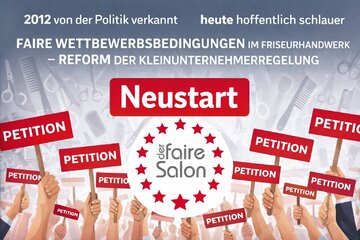 Image de la pétition Faire Wettbewerbsbedingungen im Friseurhandwerk – Reform der Kleinunternehmerregelung