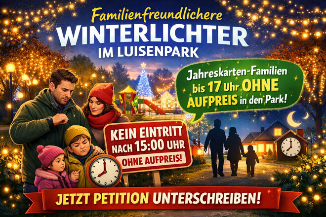 Bild der Petition Familienfreundlichere Winterlichter im Luisenpark