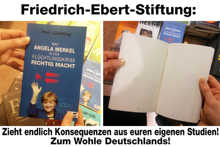Slika peticije:FES-Preis 2017 "Das politische Buch" für "Was Angela Merkel in der Flüchtlingskrise richtig macht"