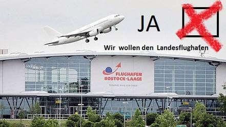 Bild der Petition: Flughafen Rostock-Laage soll Landesflughafen werden