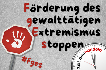 Image of the petition Förderung des gewalttätigen Extremismus stoppen