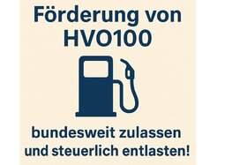 Bild der Petition: Förderung von HVO100: Klimafreundlichen Diesel endlich bundesweit zulassen und steuerlich entlasten!