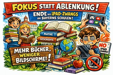 Bild der Petition Fokus statt Ablenkung: Ende des iPad-Zwangs an Bayerns Schulen