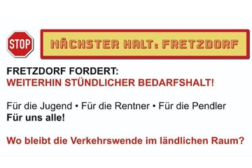 Image of the petition Forderung eines stündlichen Bedarfshalts für Fretzdorf!!!
