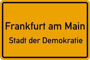 Immagine della petizione Frankfurt am Main mit der Zusatzbezeichnung "Stadt der Demokratie"