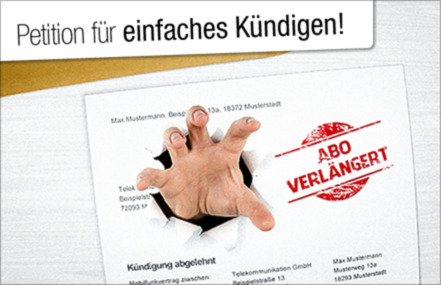 Poza petiției:Frau Aigner, beenden sie den Abo-Horror!