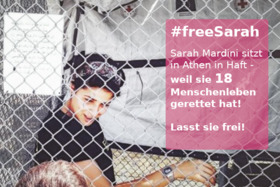 Petīcijas attēls:Freiheit für Lebensretterin Sarah #freeSarah