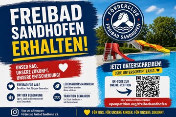 Image of the petition Freibad Sandhofen erhalten!