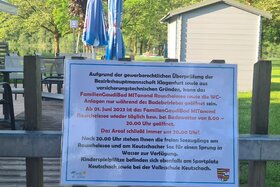 Foto della petizione:Freier Zugang nach Badeschluss zu Bad & Spielplatz am Rauschelesee