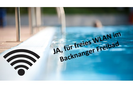 Kép a petícióról:Freies WLAN im Freibad Backnang