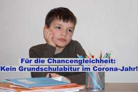 Photo de la pétition :Für Chancengleichheit - Kein verbindliches Übertrittszeugnis im Coronajahr 2021!