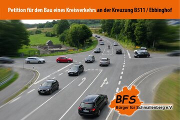 Bild der Petition Für den Bau eines Kreisverkehrs  an der Kreuzung B511 / Ebbinghof in Bad Fredeburg