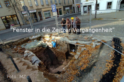 Bild på petitionen:Für den Erhalt der Grabung auf dem Zeitzer Altmarkt. "Fenster in die Zeitzer Vergangenheit"