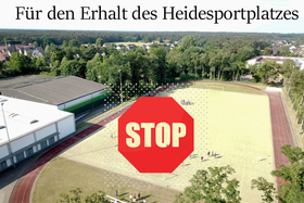 Bilde av begjæringen:Für den Erhalt des Heidesportplatzes & gegen den Ausbau des Heideparks in Augustdorf