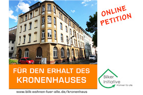 Foto da petição:Für den Erhalt des historischen Kronenhauses in Düsseldorf – Original statt Fälschung