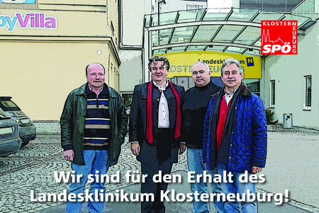 Kép a petícióról:Für den Erhalt des Landesklinikum Klosterneuburg
