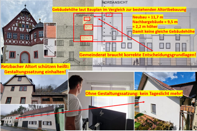 Bild der Petition Für den Erhalt des Retzbacher Altorts – Bauprojekt Bergstraße 38 transparent und rechtssicher prüfen