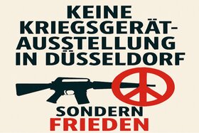 Peticijos paveikslėlis: Für den Frieden und gegen die Kriegsgerätausstellung in Düsseldorf v. 24. - 26. März 2026