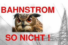 Petīcijas attēls:Für Die Elektrifizierung - Gegen Eine Bahnstromtrasse Derzeitiger Planung