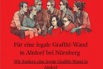 Bild der Petition Für die kreative Entfaltung Jugendlicher und Erwachsener durch eine legale HALL/GRAFFITIWAND in Altd