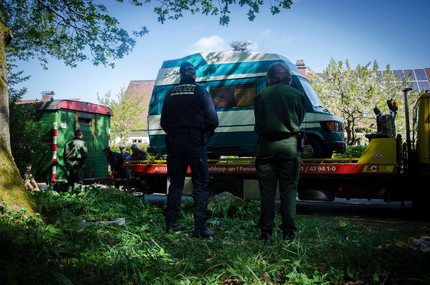 Bild der Petition: Für die Sofortige Rausgabe der beschlagnahmten Wägen der Freiburger Wagengruppe Sand im Getriebe